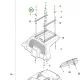 Husqvarna alátét burkolat 23. pozíció P 524X, P 524X EFI riderhez robbantott ábra