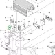 Husqvarna biztosíték klip R 112iC, RC 318T, FM 410i riderhez robbantott ábra