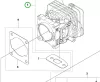 Husqvarna henger T525 láncfűrészhez robbantott ábra