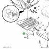 Husqvarna szárnyas alátét 3/8 col ülés TS 346 fűnyírótraktorhoz robbantott ábra
