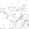 Husqvarna tartály levegőztető 585, 592 XP, 560 XP II láncfűrészhez robbantott ábra