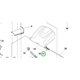 Husqvarna rugó öntött 51 cm LC 551VQ, LC 451S, LC 551SP fűnyíróhoz robbantott ábra