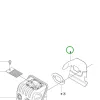 Husqvarna hőterelő lemez 135, 140, 435, 440 láncfűrészhez robbantott ábra