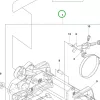 Husqvarna fékdekni kuplungfedél 135, 140, 435, 440 láncfűrészhez robbantott ábra