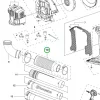 Husqvarna tömlő javítókészlet 345BT lombfúvóhoz robbantott ábra