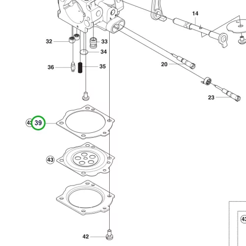 Husqvarna karburátor tömítés 365, 372 XP, 3120 XP láncfűrészhez robbantott ábra