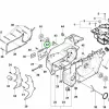 Husqvarna puffergumi védőlemez 395 XP láncfűrészhez robbantott ábra