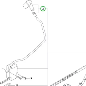 Husqvarna gyertyapipa komplett 555, 560 XP, 562 XP, 545 láncfűrészhez robbantott ábra