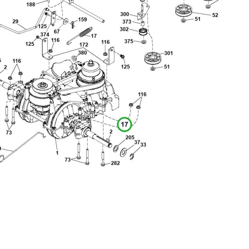 Husqvarna variátor fékrugó TS 138 fűnyírótraktorhoz robbantott ábra