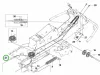Husqvarna kormánykábel 1118 mm R 214TC, R 216T AWD, R 318X riderhez robbantott ábra