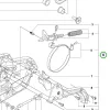 Husqvarna kuplungfedél 550 XP Mark II, 560 XP Mark II láncfűrészhez robbantott ábra