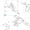 Husqvarna rugó kengyel 254, 257, 261, 262 XP láncfűrészhez robbantott ábra