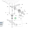 Husqvarna késtartó LC 347V, LC 347VE, LC 551VQ fűnyíróhoz robbantott ábra