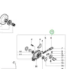 Husqvarna olajpumpa komplett 3120 XP láncfűrészhez robbantott ábra