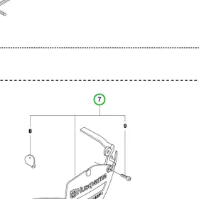 Husqvarna téli készlet fedél 346 XP láncfűrészhez robbantott ábra