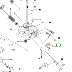 Husqvarna kar 445 II, 450 II láncfűrészhez robbantott ábra