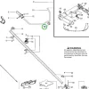 Husqvarna kapocsbilincs 129R, 135R, 325iR, 525RX Mark II fűkaszához robbantott ábra