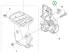 Husqvarna kábelbilincs 135R, 535RX, 535RXT fűkaszához robbantott ábra