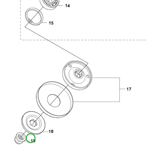 Husqvarna balos késanya M12 545RX, 135R, 535RX, 535RXT fűkaszához robbantott ábra