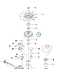 Husqvarna szíjtárcsa váltó R 214TC, R 216T AWD, R 316TX AWD riderhez robbantott ábra