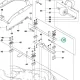 Husqvarna vágóasztal elülső keresztrúd 103, 112 cm R 320 AWD riderhez robbantott ábra