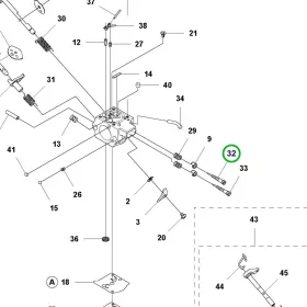 Husqvarna karburátor tű szivatórugó mellett 545RX, 545FR fűkaszához robbantott ábra