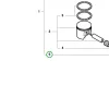 Husqvarna görgőskosár 3120 XP láncfűrészhez, K 1270 vágógéphez robbantott ábra