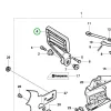 Husqvarna védőelem 3120 XP láncfűrészhez robbantott ábra