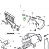 Husqvarna rögzítőelem 3120 XP láncfűrészhez robbantott ábra
