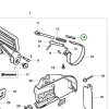Husqvarna láncfék vezetőelem 3120 XP láncfűrészhez robbantott ábra