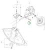 Husqvarna vágórész csavar 9. pozíció 520iLX szegélyvágóhoz robbantott ábra