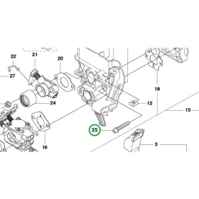 Husqvarna imbuszcsavar M5x30 karburátorhoz 555RXT, 555FXT fűkaszához robbantott ábra