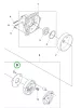 Husqvarna kuplungcsavar M6x19 545RX, 545FR, 545RXT fűkaszához robbantott ábra