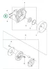 Husqvarna imbuszcsavar M5x12 kuplung 545RX, 545FR, 545RXT fűkaszához robbantott ábra