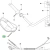 Husqvarna imbuszcsavar M5x70 gázkarhoz 555RXT fűkaszához robbantott ábra