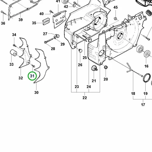 Husqvarna imbuszcsavar 6,3x22 rönktámasz 395 XP, 3120 XP láncfűrészhez robbantott ábra