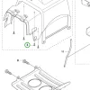 Husqvarna hengerburkolat csavar 2,9x9,5 535RX, 545RX fűkaszához robbantott ábra