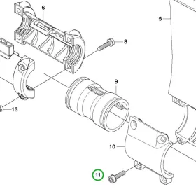 Husqvarna fogantyú torony csavar 5,5x19 535RXT fűkaszához robbantott ábra