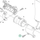 Husqvarna fogantyú torony csavar 5,5x19 535RXT fűkaszához robbantott ábra