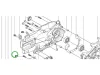 Husqvarna csavar K 540i, K 4000, K 2500, K 970 vágógéphez robbantott ábra