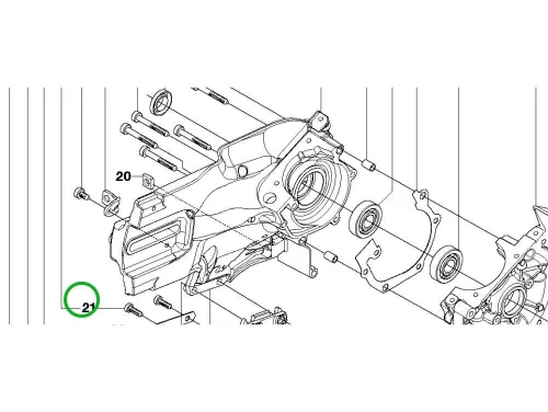 Husqvarna csavar K 540i, K 4000, K 2500, K 970 vágógéphez robbantott ábra