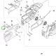 Husqvarna forgattyúsházcsavar K 7000, K 970, K 1270 vágógéphez robbantott ábra