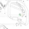 Husqvarna markolat rögzítő anya 572 XP láncfűrészhez robbantott ábra