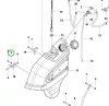 Husqvarna üzemanyagrendszer alátét P 525D, P 525DX, P 535HX riderhez robbantott ábra
