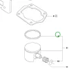 Husqvarna dugattyúgyűrű 42x1,75x1,5 mm 242, 345, 346 XP láncfűrészhez robbantott ábra