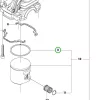 Husqvarna dugattyúgyűrű standard 455 Rancher láncfűrészhez robbantott ábra