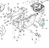 Husqvarna levegőcső forgattyúház 395 XP láncfűrészhez robbantott ábra