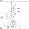 Husqvarna karburátor szelep 555, 560 XP, 435 II, 440 II láncfűrészhez robbantott ábra