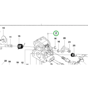 Husqvarna karburátor anya 445 II, 450 II láncfűrészhez robbantott ábra