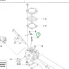 Husqvarna karburátor kar 555, 560 XP, 562 XP, 576 XP láncfűrészhez robbantott ábra